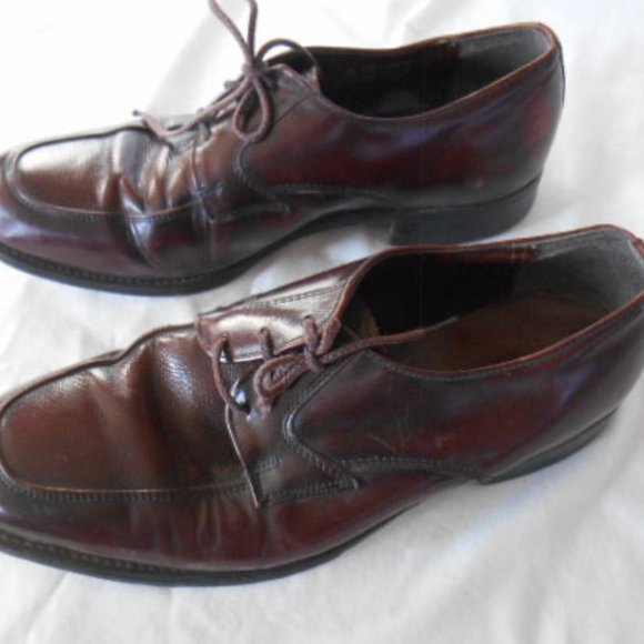 Nunn Bush Men's Black Oxford Dress Shoes, Size 9 D, Brown Leather lace-ups - Picture 3 of 8